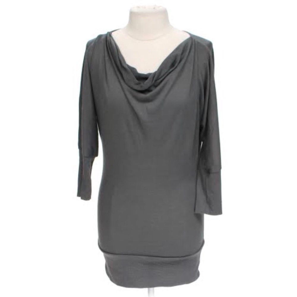 Leggings Queen Gray Cowl Neck Tunic